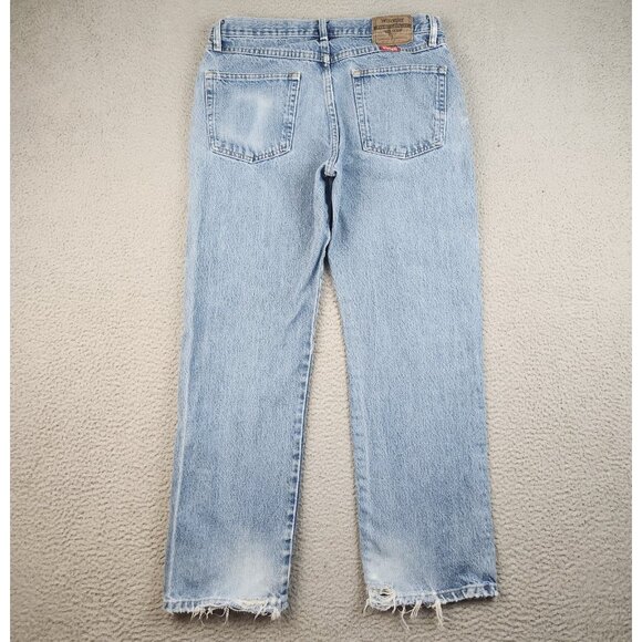 Wrangler Men's Classic 5-Pocket Regular Fit Faded Cotton Jeans Size 33x30 Cowboy - Picture 2 of 13